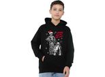 Star Wars - Felpa Con Cappuccio "Merry Christmas Droids"" Per Bambini TV24619 (128) (Nero)"
