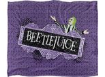 Beetlejuice - Coperta Con Logo, Setosa E Morbida TV24710 (Taglia Unica) (Viola/Nero)