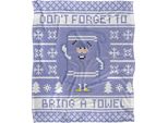 South Park - Coperta Di Natale, Setosa TV24688 (Taglia Unica) (Lavanda/Bianco)