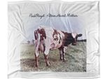 Pink Floyd - Coperta "Atom Heart Mother"", Setosa, Morbidissima TV24693 (Taglia Unica) (Bianco/Marrone)"