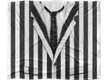 Beetlejuice - Coperta Per Giacca Da Abito, Setosa E Morbida TV24712 (Taglia Unica) (Nero/Bianco)