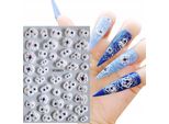 Adesivi Nail Art 5D Con Motivo Floreale