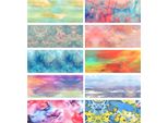 10X Transferfolios 10Cmx4Cm Aquarell Set