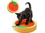 Graffiatoio Rotondo Per Gatti, Arancione, 39 Cm