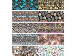 10X Transferfolios 10Cmx4Cm Set Leopardo Serpente