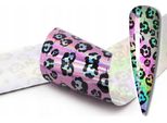 Transferfolie 10Cmx4Cm Rose Holo Leopard