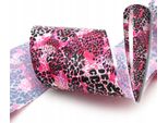 Pellicola Transfer 10Cmx4Cm Rosa Leopard Fleeced
