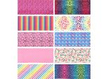 10X Transferfolios 10Cmx4Cm Regenbogenblumen Set
