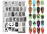 Set Di 5 Piastre Per Nail Art