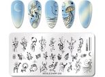 Nailart Stamping Platte Tiere