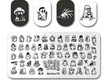 Piastra Per Timbri Piastra Per Nail Art Modello Fantasma Di Halloween