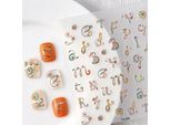 Adesivi Per Unghie Autoadesivi 3D Convessi Motivo Lettere Decorative