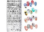 Set Con 12 Piastre Per Nail Art