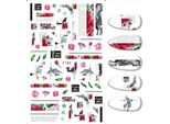 Nail Art Motivo Adesivo Inschriften Rose