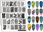 Set Di 4 Piastre Per Nail Art