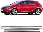 Modanature Dei Finestrini Laterali In Acciaio Inox Per Opel Astra J Hb Dal 2010 Al 2019