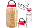Barattolo Di Stoccaggio Kadax 5L Con Coperchio, 1 Pezzo, Barattolo Di Stoccaggio In Plastica Pet, Contenitore Da Cucina, Contenitore In Plastica Per Alimenti, Barattolo Di Stoccaggio, Contenitore Per Alimenti Grande