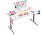 Scrivania Da Gioco Bestier Da 107 Cm Con Led, Supporto Per Monitor, Gancio Per Cuffie E Portabicchieri