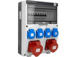 Quadro Di Distribuzione Elettrica Da Cantiere 32A 16A Cee 4X230V Con Interruttore Ls TGD-S Quadro Di Distribuzione Elettrica Quadro Di Distribuzione A Parete Doktorvolt DV-6036-D