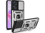 Custodia Camshield Pro Per Oppo A78 Argento