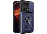 Camshield Pro Case Til Xiaomi Redmi Note 13 Pro 4G / Poco M6 Pro 4G Navy Blue