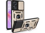 Custodia Camshield Pro Per Oppo A78 Oro