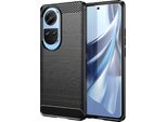 Karbon Panseretui Til Oppo Reno 10 / 10 Pro Sort