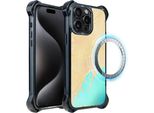 Custodia Per Iphone 15 Pro Max Ibizu Dropguard Ultra Con Magsafe, Mappe Del Mondo, Barcellona