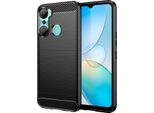Custodia Blindata Karbon Per Infinix Hot 12 Pro Nero