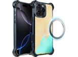 Custodia Per Iphone 16 Pro Max Ibizu Dropguard Ultra Con Magsafe, Mappe Del Mondo, Barcellona
