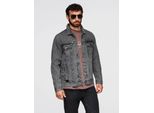 Giacca In Denim Con Lavaggio Grigio S