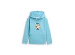 Tom Tailor Jungen Oversize Hoodie Sweatshirt, Blau, Uni, Gr. 104/110