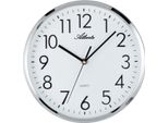 Atlanta 4315 Orologio Da Parete Al Quarzo Analogico Argento Rotondo Silenzioso Senza Ticchettio