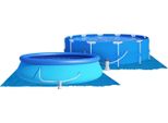 Dmuchane Telone Multiuso Per Piscina Da Giardino 295 X 206 Cm DM-123