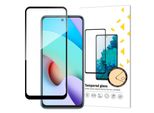 Wozinsky Super Resistente Colla Piena Vetro Temperato Per Schermo Intero Con Telaio Caso Amichevole Xiaomi Redmi 10 Nero
