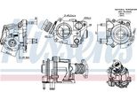 Nissens 98424 Valvola Egr Per Fiat Ducato Furgone (250, 290) Valvola Di Ricircolo Dei Gas Di Scarico