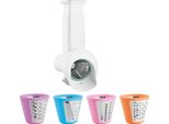 Sencor Stx 014 Affettatrice E Grattugia Speciale Per Frutta, Verdura, Mandorle, Noci, 5 Accessori Intercambiabili, Per Robot Da Cucina Stm 635X, Insalatiere