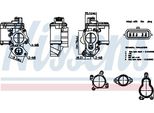 Nissens 98265 Valvola Egr Per Renault Megane Iii Grandtour (KZ0/1) Valvola Di Ricircolo Dei Gas Di Scarico