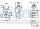 Nissens 98341 Valvola Egr Per Vw Golf Iv Hatchback (1J1) Valvola Di Ricircolo Dei Gas Di Scarico