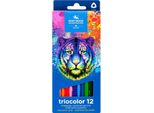 Pastelli Da Artista Tricolore - 12 Pezzi Di Magia Cromatica Per Creare Opere D'arte Indimenticabili! Perfetti Per I Giovani Artisti E Per La Scuola!