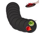 Set Relaxdays Di 10 Vassoi Da Portata Ø 35 Cm