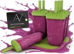 Avana Stampi Per Gelato Riutilizzabili 6 Pezzi Stampi Per Ghiaccioli Bpa Free Porta Gelati Ad Acqua Per Bambini E Adulti - Verde
