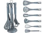 Utensili Da Cucina 7 Pezzi Di Utensili Da Cucina In Silicone, Con Supporto
