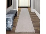 Tappeto Da Salotto A Pelo Corto Dal Design Speciale E Moderno In Beige Dimensioni - 80 X 250 Cm