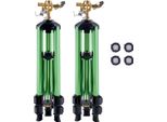 Succebuy Irrigatore Irrigatore Per Prato Irrigatore A Impulsi G3/4 Pollici Set Di 2
