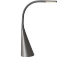 NÄVe Led Tischleuchte "Alf", Grau, Ø 11Cm H: 65Cm, 1 Stk., Leuchten, Dimmbar, Touch-Funktion,Usb-Ausgang Als Ladestation 5V Dc, Schreibtischlampe