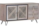 Sideboard Gutmann Factory "Amalfi", Beige (Natur), B:130Cm H:67Cm T:40Cm, Sideboards, Sideboard, Kommode, Breite 210 Cm