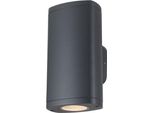 Kanlux Zevi Lampada Da Parete Per Esterni Grigia, Moderna, 2Xgu10, IP54