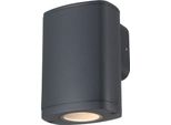 Kanlux Zevi Lampada Da Parete Ovale Grigio 1Xgu10 10W IP54