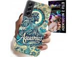 Custodia Per Samsung Galaxy S22 - Segno Zodiacale, Acquario, Retro Astronomico